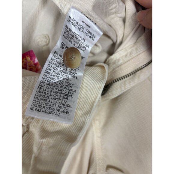 Roxy Women's Mid-Rise Straight Leg Corduroy Pants Size 32 Parchment NWT's. - Picture 7 of 8